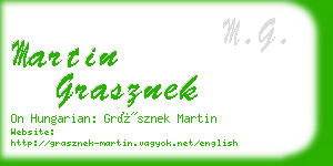 martin grasznek business card